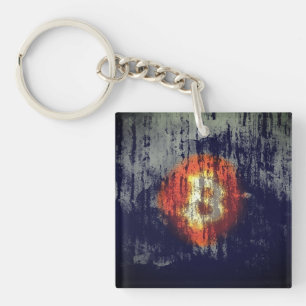 Bitcoin Resilient Art Keychain