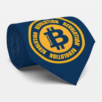 Bitcoin Revolution (english Version) Tie by TheArtOfPamela at Zazzle