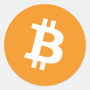 Bitcoin round sticker