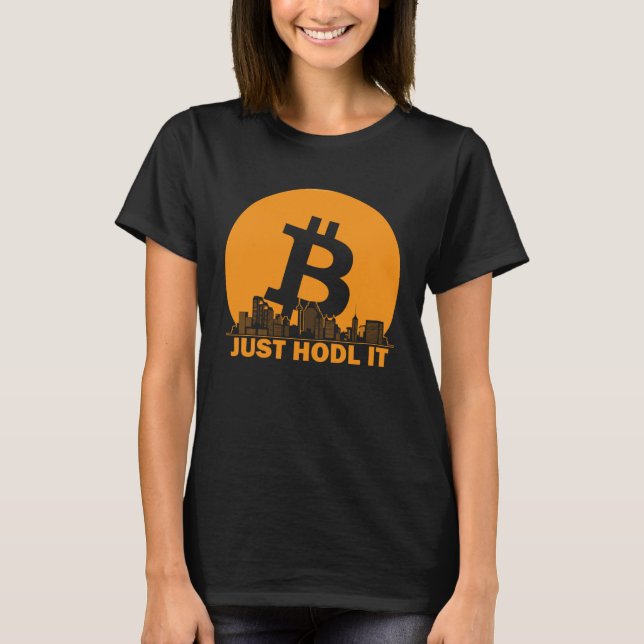 Bitcoin San Antonio Skyline  San Antonio Bitcoin M T-Shirt (Front)