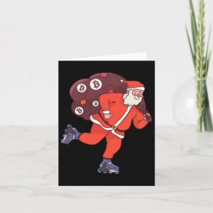 Bitcoin Santa Claus Cryptocurrency Santa Crypto In Card
