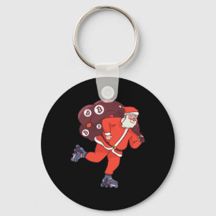 Bitcoin Santa Claus Cryptocurrency Santa Crypto In Keychain