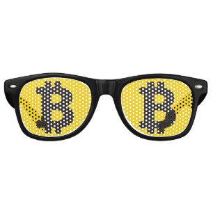 Bitcoin Sign Retro Sunglasses
