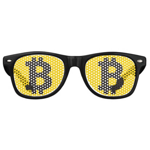 Bitcoin Sign Retro Sunglasses