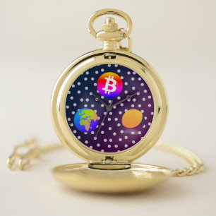 Bitcoin Solar Space Designer (Colorful) Watch