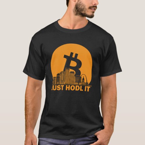 Bitcoin St Louis Skyline  St Louis Bitcoin Maximal T_Shirt