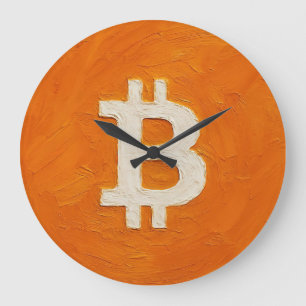 Bitcoin Standard (Oil, Style: 1) Large Clock