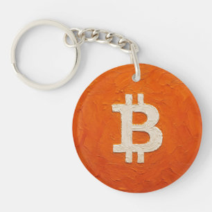 Bitcoin Standard (Oil, Style: 2) Keychain