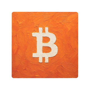 Bitcoin Standard (Oil, Style: 2) Metal Print