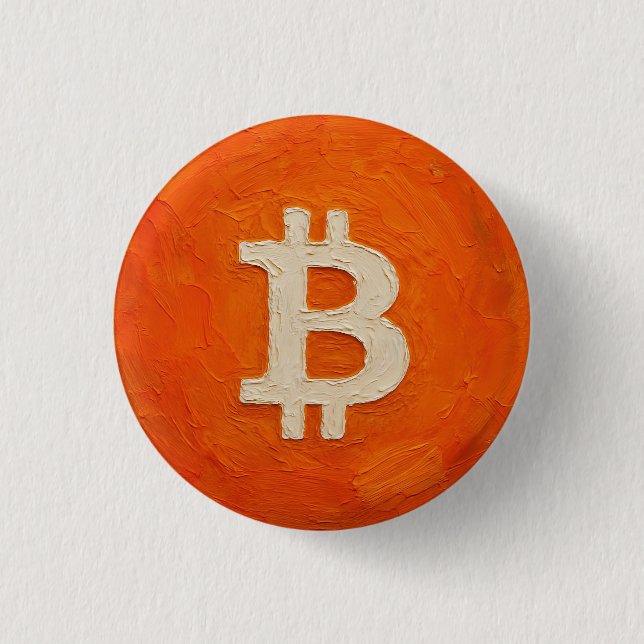 Bitcoin Standard (Oil, Style: 3) Button (Front)