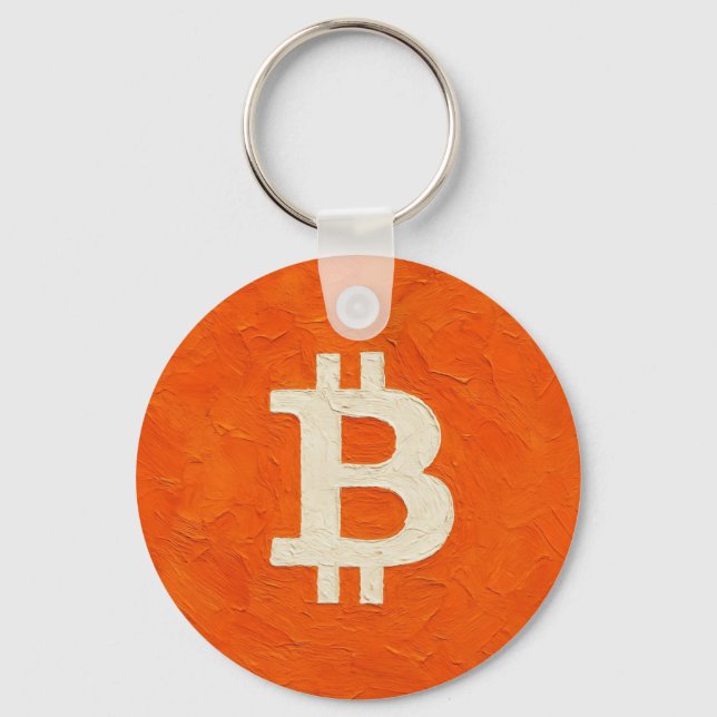 Bitcoin Standard (Oil, Style: 4) Keychain (Front)
