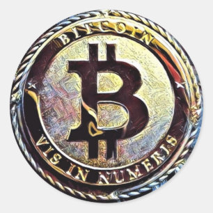 Bitcoin Sticker Cryptocurrency advertise marketing