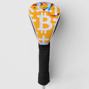 Bitcoin Street Art (Orange Painting No. 1) Golf Head Cover