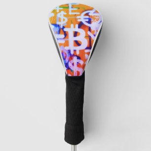 Bitcoin Street Art (Orange Painting No. 2) Golf Head Cover