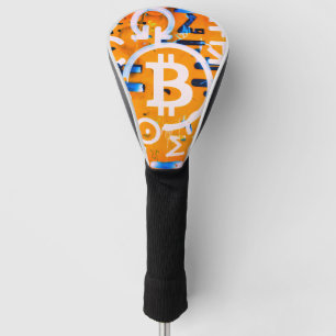 Bitcoin Street Art (Orange Painting No. 3) Golf Head Cover