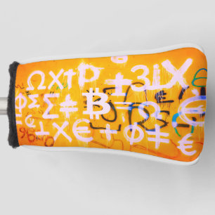 Bitcoin Street Art (Orange Painting No. 5) Golf Head Cover