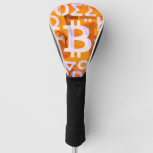 Bitcoin Street Art (Orange Painting No. 6) Golf Head Cover