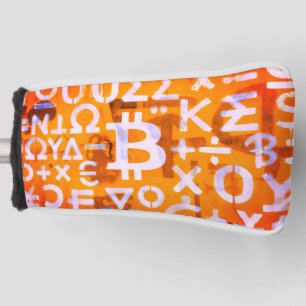 Bitcoin Street Art (Orange Painting No. 6) Golf Head Cover