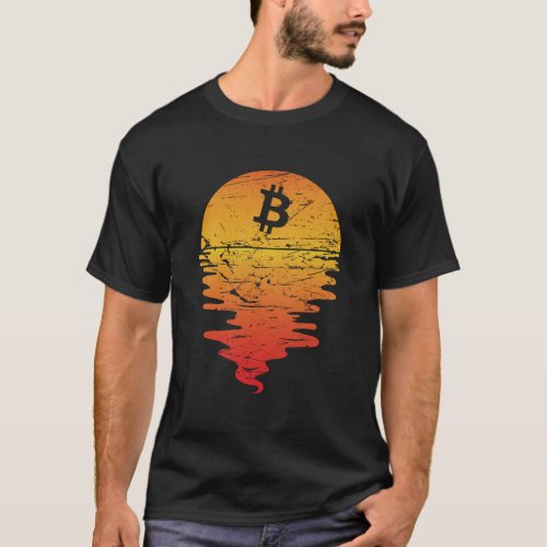 Bitcoin Sun BTC cryptocurrency T_Shirt