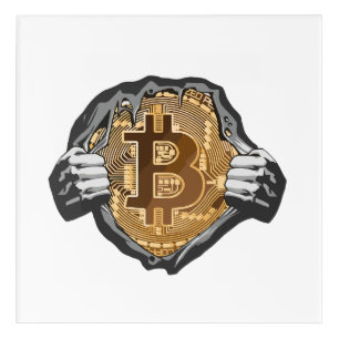 Bitcoin Super Hero Acrylic Print