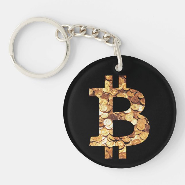 bitcoin symbol keychain (Front)