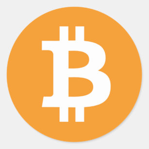 Bitcoin Symbol - Online Digital Currecny Classic Round Sticker