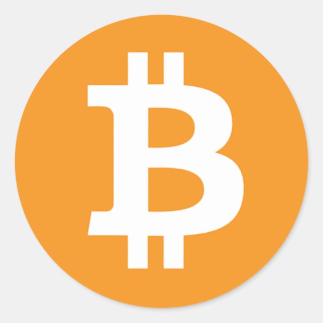 Bitcoin Symbol - Online Digital Currecny Classic Round Sticker (Front)