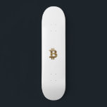 Bitcoin Symbol Skateboard<br><div class="desc">This elegant and beautiful design features a symbol of bitcoin.</div>