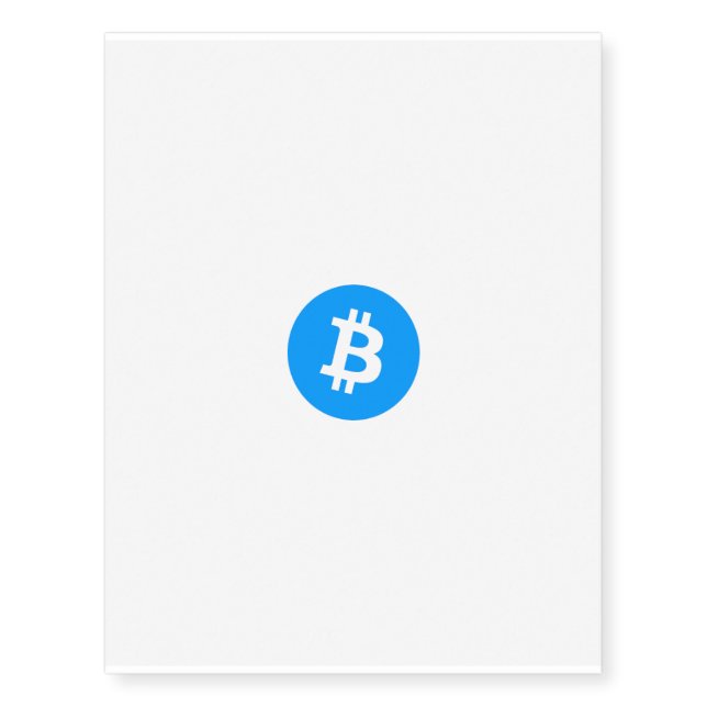 Bitcoin Tatoo Temporary Tattoos (Front)
