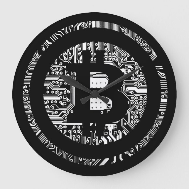 Bitcoin - the internet of money large clock (Front)
