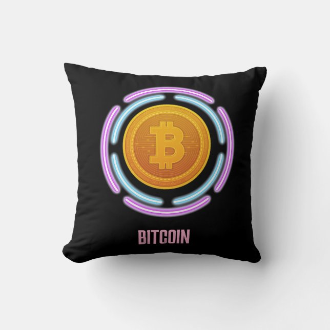 BITCOIN THROW PILLOW (Front)