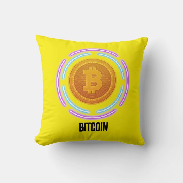 BITCOIN THROW PILLOW (Front)