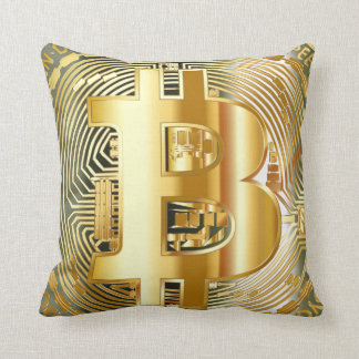 Bitcoin throw pillow