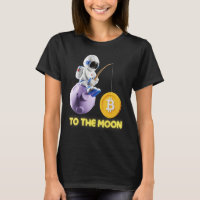 Bitcoin To The Moon Astronaut Cryptocurrency Excha