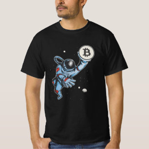 Bitcoin to the moon Astronaut T-Shirt
