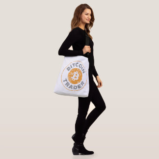 Bitcoin Trader Grunge Text Circle Outline Crossbody Bag