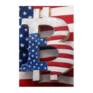 Bitcoin USA Acrylic Print