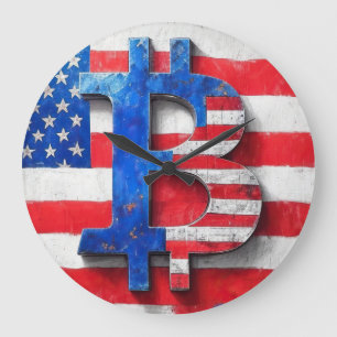 Bitcoin USA Large Clock