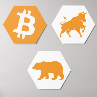 Bitcoin Wall Art Foam Core Photo Tile