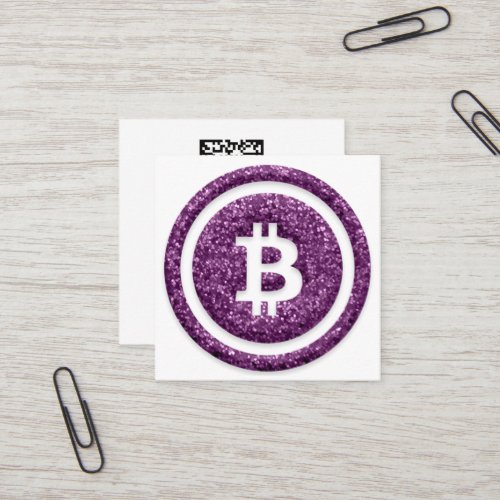 Bitcoin Wallet QR Code Bit Me Insert Online Purple