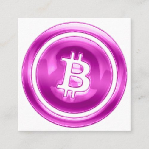Bitcoin Wallet QR Code Bit Me Insert White Pink 3D