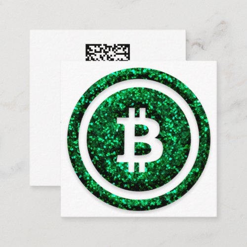 Bitcoin Wallet QR Code Bit Me Logo Insert Card