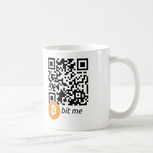Bitcoin Wallet QR Code Mug (Right)