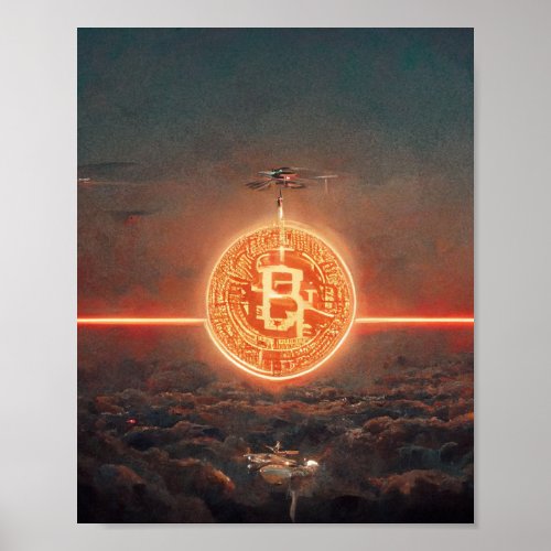 Bitcoin wallpaper poster