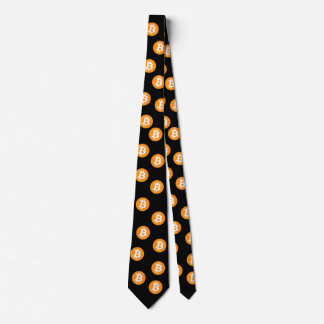 Bitcoin Wave BTC Crypto Token Neck Tie