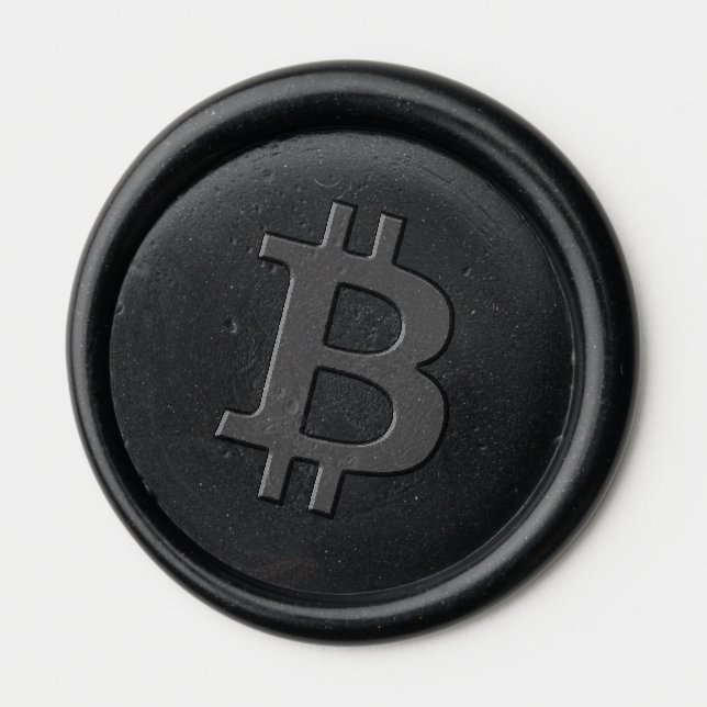 Bitcoin Wax Seal Sticker (Front)