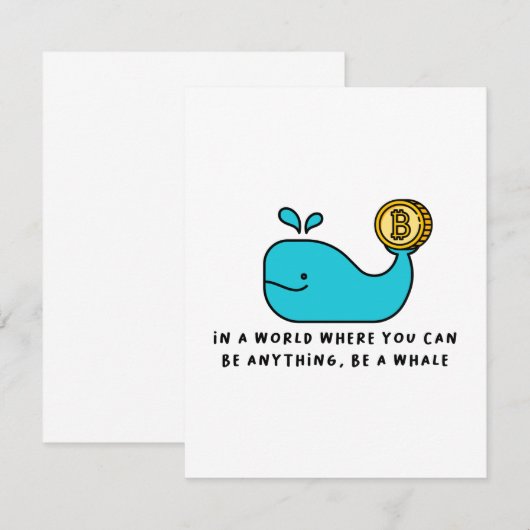 Bitcoin Whale Crypto Investor & BTC Trading Design (Front/Back)