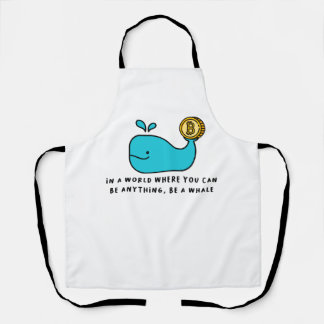 Bitcoin Whale Crypto Investor & BTC Trading Design Apron