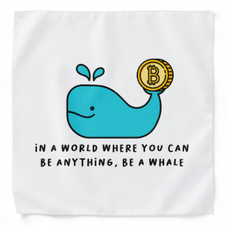 Bitcoin Whale Crypto Investor & BTC Trading Design Bandana