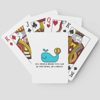 Bitcoin Whale Crypto Investor & BTC Trading Design Poker Cards